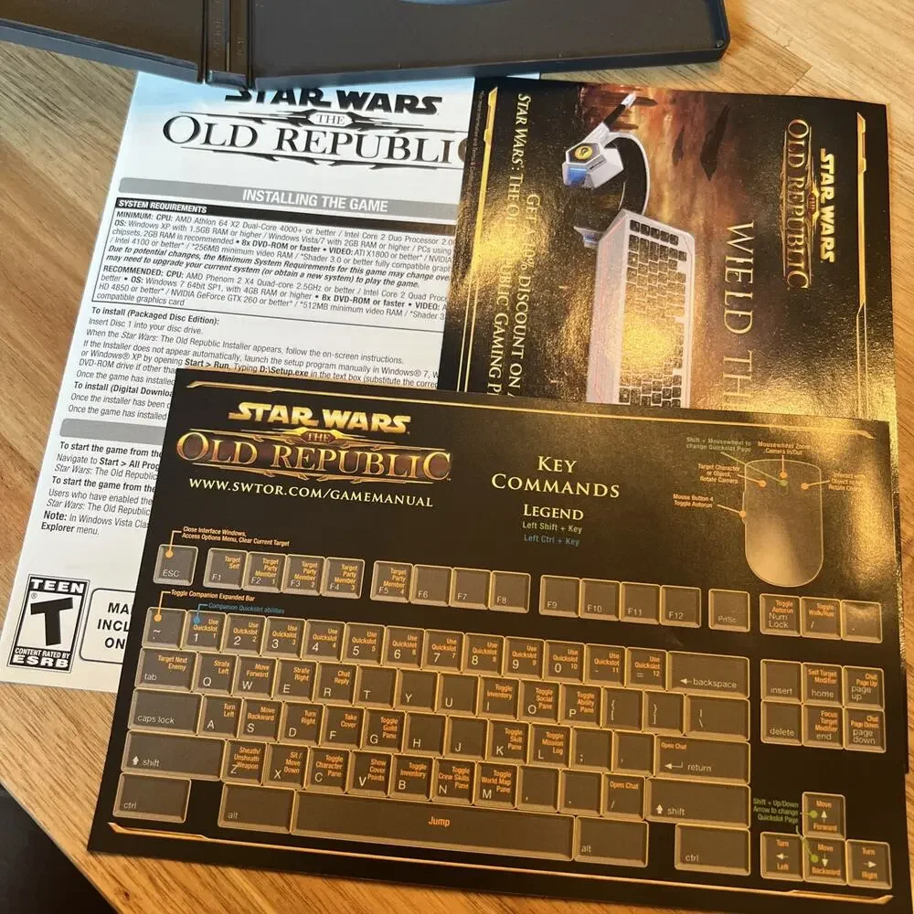 Star Wars: The Old Republic (PC,‎ 2011) Complete ~ 3 Disc Set